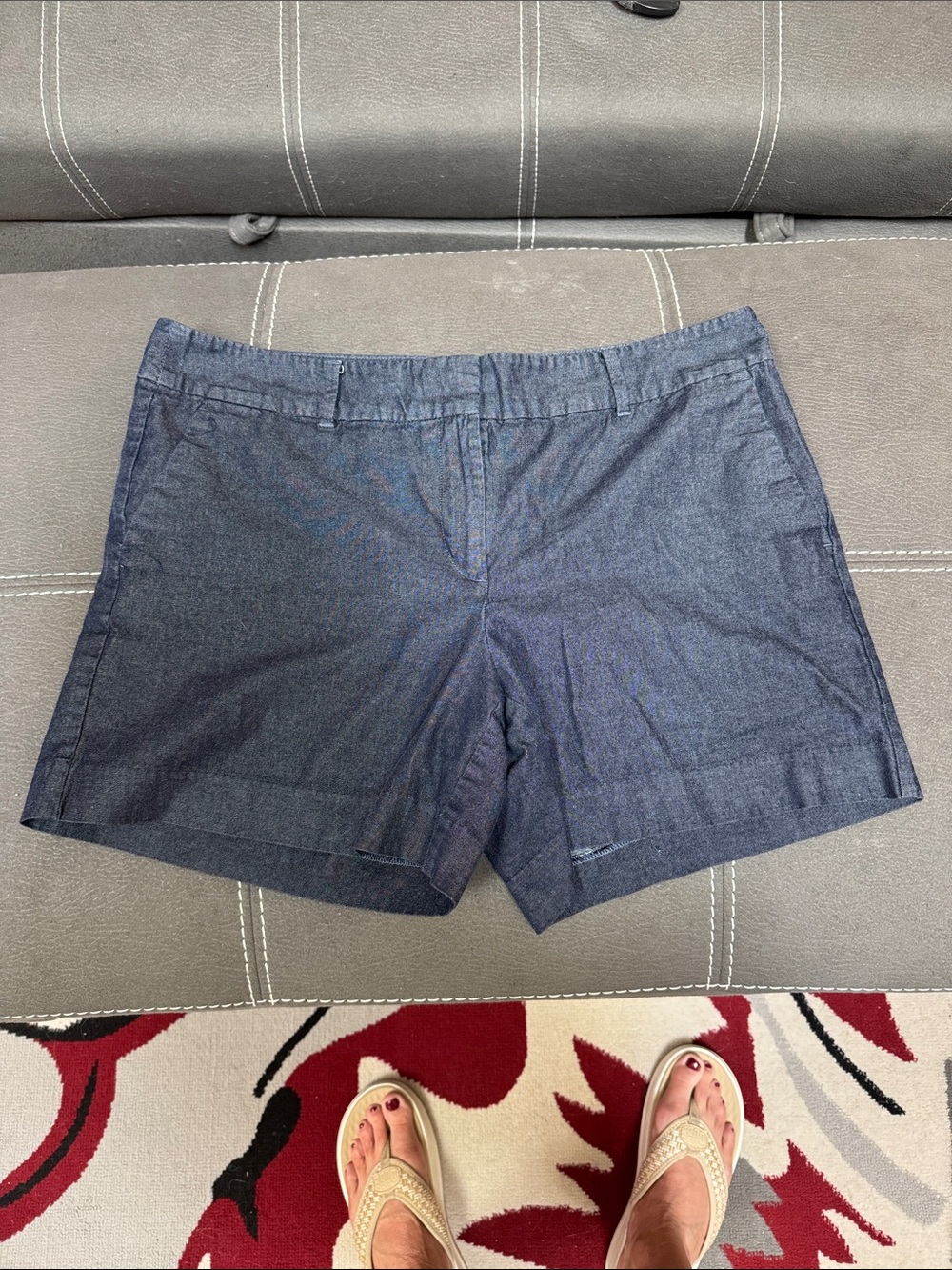 Ann Taylor Dark Blue Denim-Look Women's Shorts